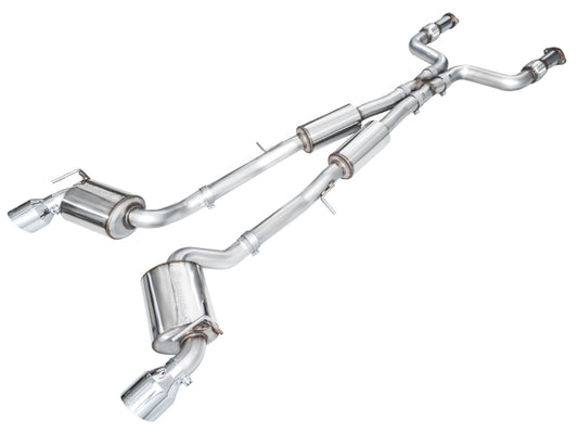 AWE 2023 Nissan Z RZ34 RWD Touring Edition Catback Exhaust System w/ Chrome Silver Tips - Precision R