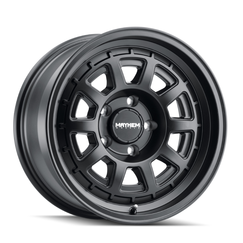 Mayhem 8303 Voyager 17x8 / 5x160 BP / 52mm Offset / 65.1mm Hub Matte Black Wheel