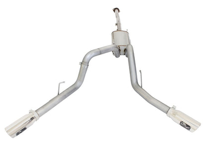 aFe MACHForce XP Exhaust 3in SS Dual Side Ext CB w/ Polished Tips 2015 Ford F150 5.0L V8 CC/SB EC/LB