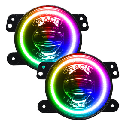 Oracle Jeep Wrangler JK/JL/JT High Performance W LED Fog Lights - ColorSHIFT - Dynamic SEE WARRANTY