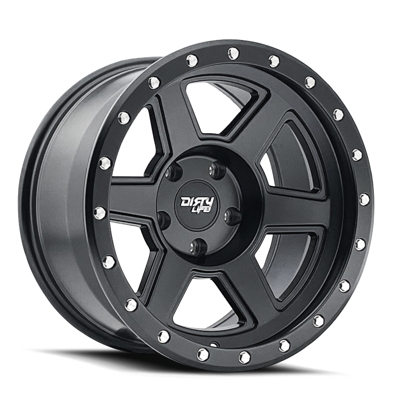 Dirty Life 9315 Compound 17x9 / 6x135 BP / -12mm Offset / 87.1mm Hub Matte Black Wheel