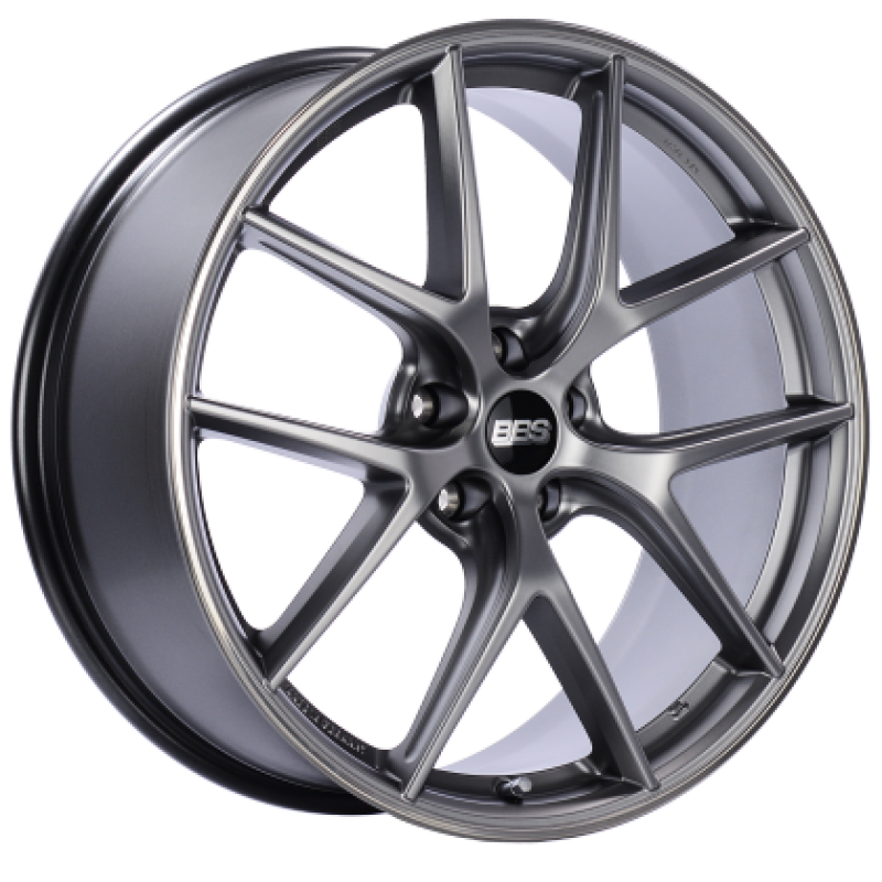 BBS CI-R 19x8 5x112 ET44 Platinum Silver Polished Rim Protector Wheel -82mm PFS/Clip Required - Precision R