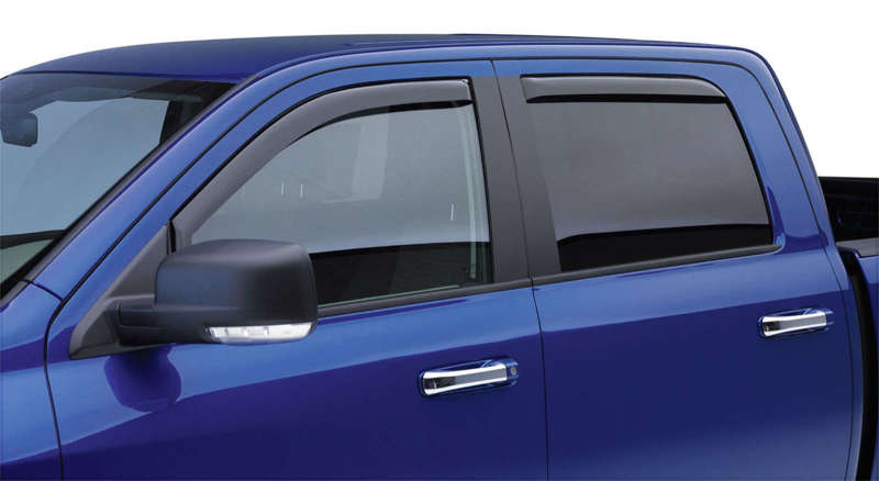 EGR 2019 Dodge Ram 1500 Crew Cab SlimLine In-Channel WindowVisors Set of 4 - Matte Black