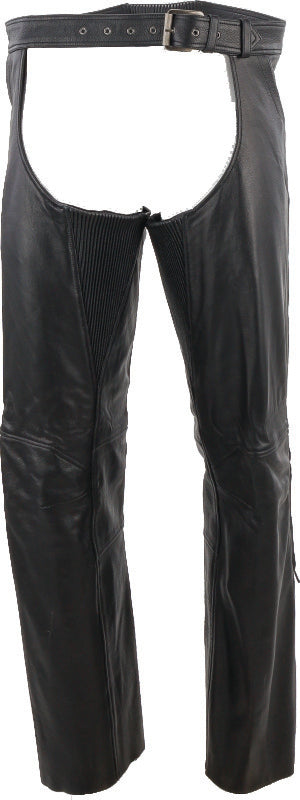 Kuryakyn Leather By River Road Plains Leather Chaps Black - 4XL