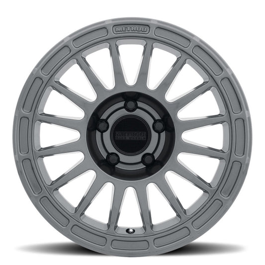 Method MR314 15x7 +15mm Offset 5x100 56.1mm CB Gloss Titanium Wheel