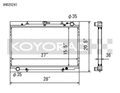 Koyo 90-96 Nissan 300ZX 3.0L Non Turbo MT Radiator