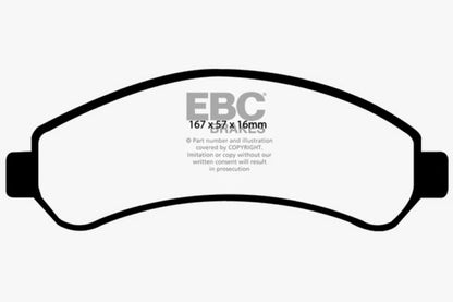 EBC 98-05 Chevrolet Blazer 4.3 2WD Greenstuff Front Brake Pads