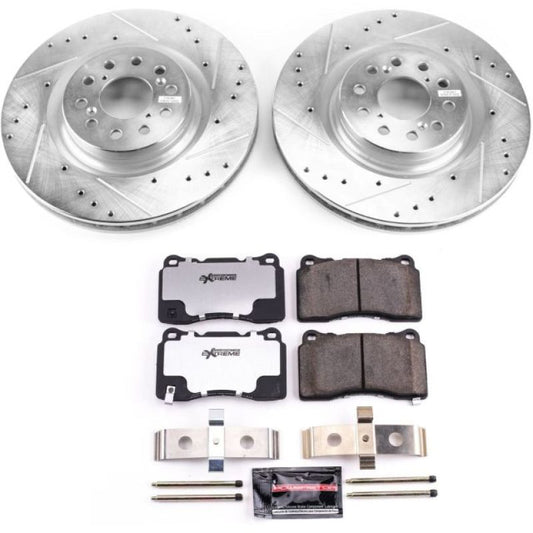 Power Stop 17-19 Honda Civic Front Z26 Street Warrior Brake Kit