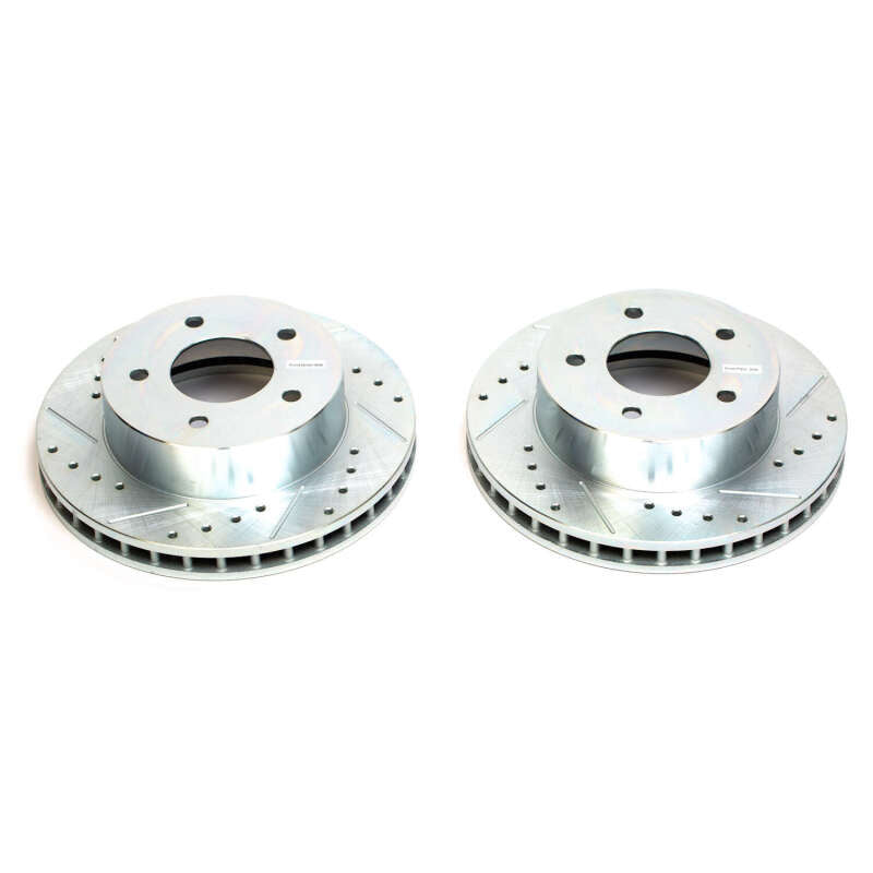 Power Stop 90-02 Chevrolet Astro Front Evolution Drilled & Slotted Rotors - Pair