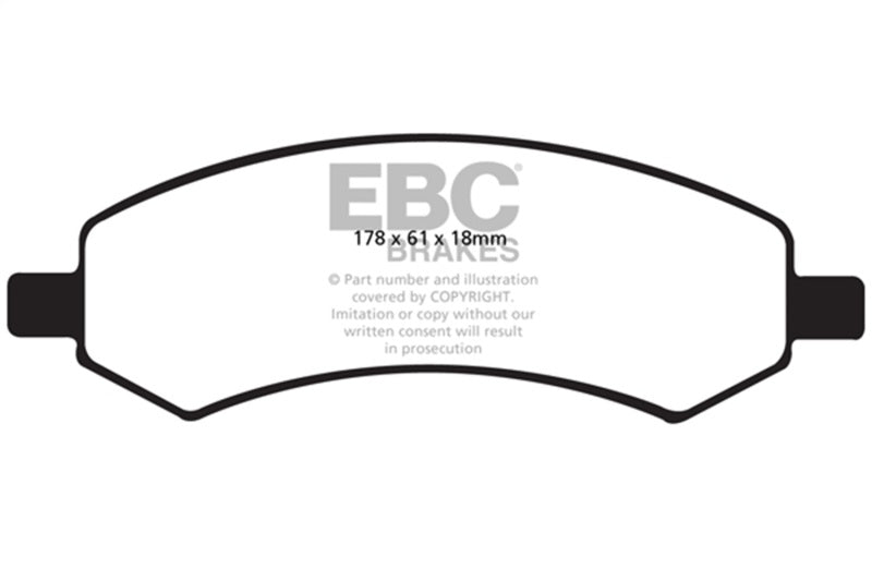 EBC 06-09 Chrysler Aspen 4.7 Ultimax2 Front Brake Pads