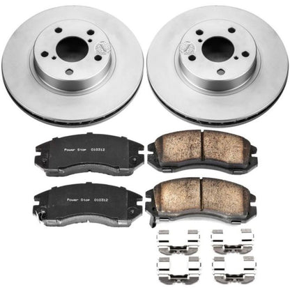 Power Stop 93-96 Subaru Impreza Front Z17 Evolution Geomet Coated Brake Kit