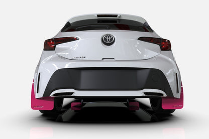 Rally Armor 11-14 Subaru WRX/STI (Sedan Only) Pink Mud Flap BCE Logo