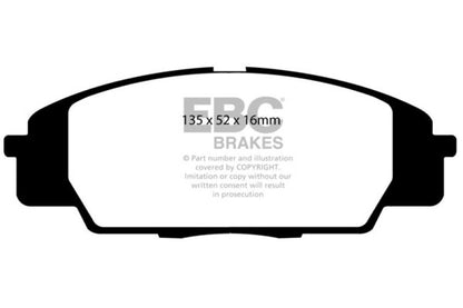 EBC 07-11 Acura CSX (Canada) 2.0 Type S Greenstuff Front Brake Pads