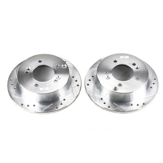 Power Stop 06-10 Hyundai Sonata Rear Evolution Drilled & Slotted Rotors - Pair