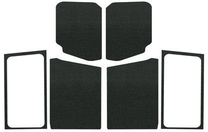 DEI 18-23 Jeep Wrangler JL 2-Door Boom Mat Complete Headliner Kit - 7 Piece - Black