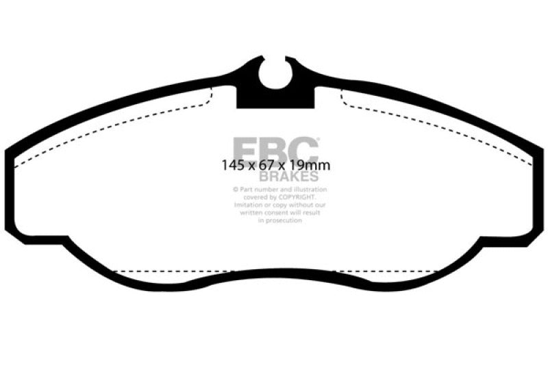 EBC 99-03 Land Rover Discovery (Series 2) 4.0 Yellowstuff Front Brake Pads