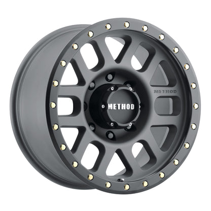 Method MR309 Grid 17x8.5 0mm Offset 8x6.5 130.81mm CB Titanium/Black Street Loc Wheel