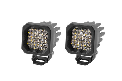 Diode Dynamics Stage Series C1 LED Pod Pro - White Flood Standard RBL (Pair)