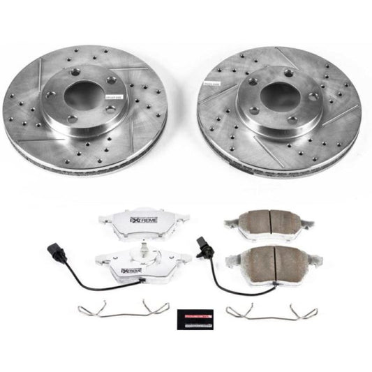 Power Stop 1998 Volkswagen Passat Front Z26 Street Warrior Brake Kit