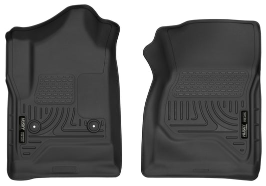 Husky Liners 14-17 Chevrolet Silverado 1500 Standard Cab X-Act Contour Black Front Floor Liners