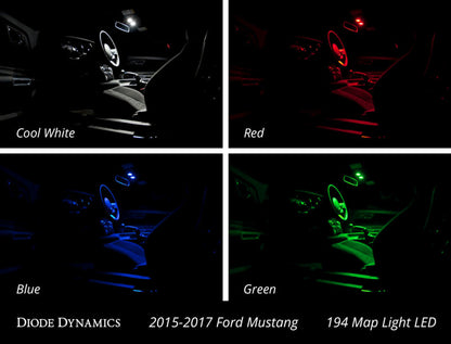 Diode Dynamics Mustang Interior Light Kit 15-17 Mustang Stage 1 - Green