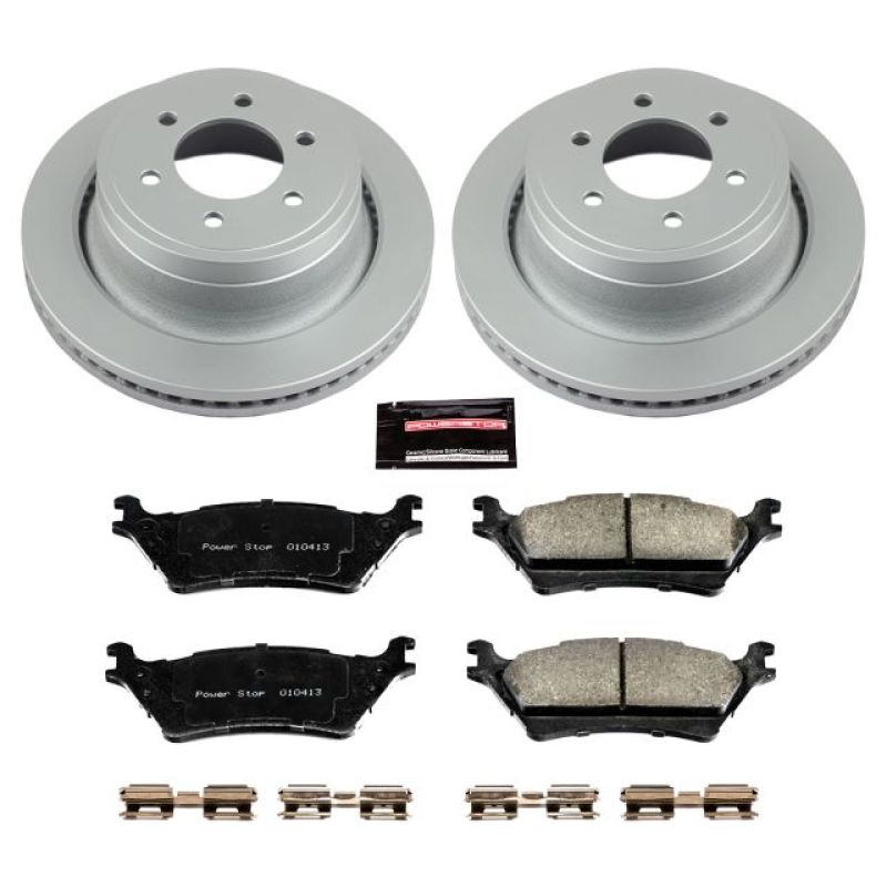 Power Stop 12-18 Ford F-150 Rear Z17 Evolution Geomet Coated Brake Kit