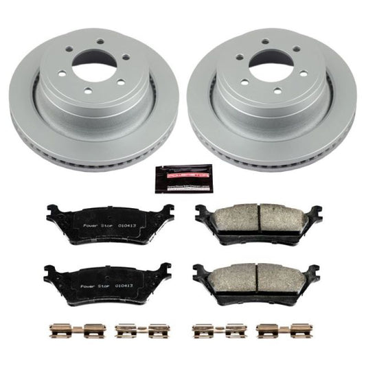 Power Stop 12-18 Ford F-150 Rear Z17 Evolution Geomet Coated Brake Kit