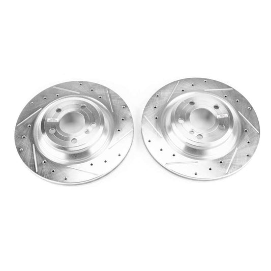 Power Stop 15-16 Mercedes-Benz SL400 Rear Evolution Drilled & Slotted Rotors - Pair