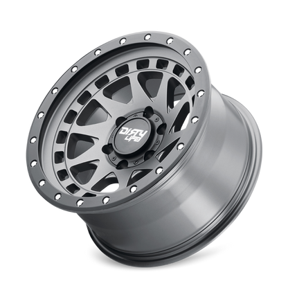 Dirty Life 9311 Enigma Pro 17x9/6x139.7 BP/-38mm Offset/106mm Hub Satin Graphite Wheel - Beadlock