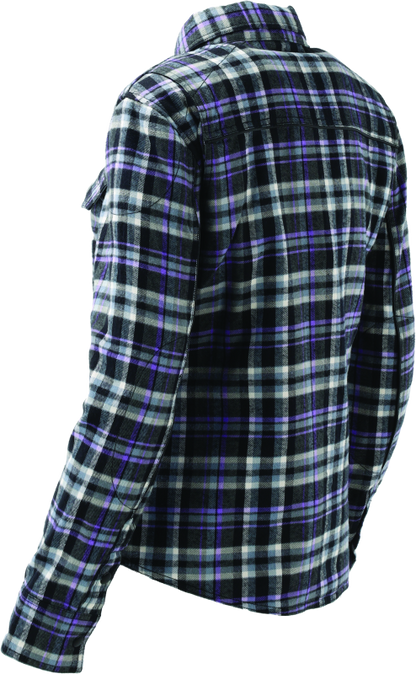 River Road Cameo Flannel Moto Shirt Womens - Small