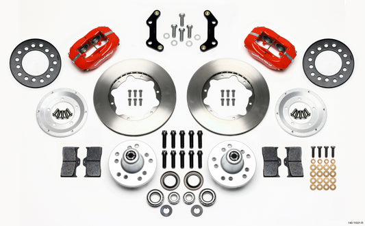 Wilwood Forged Dynalite Front Kit 11.00in Red 70-72 CDP B & E Body-Disc