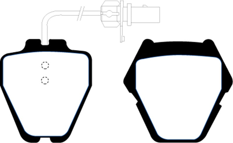 EBC 99-01 Audi A6 Quattro 2.7 Twin Turbo Sedan (8 Pad Set) Yellowstuff Front Brake Pads