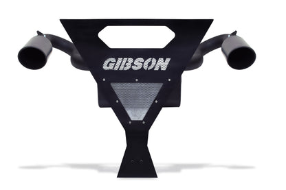 Gibson 16-17 Yamaha YXZ1000R Base 2.25in Dual Exhaust - Black Ceramic