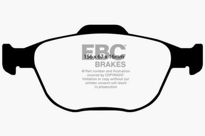 EBC 02-04 Ford Focus 2.0 SVT Redstuff Front Brake Pads