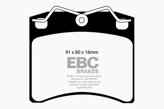 EBC 96-98 Volkswagen Eurovan 2.5L (w/Vented Rotors) Ultimax2 Front Brake Pads