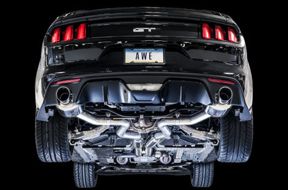 AWE Tuning S550 Mustang GT Cat-back Exhaust - Touring Edition (Chrome Silver Tips) - Precision R