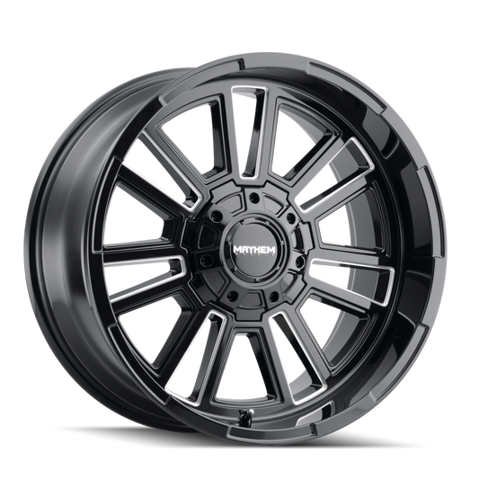 Mayhem 8115 Apollo 20x10 / 6x135 BP / -19mm Offset / 106mm Hub Black w/ Milled Spokes Wheel