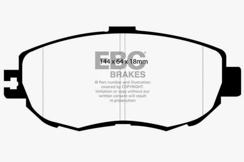 EBC 93-94 Lexus LS400 4.0 Yellowstuff Front Brake Pads