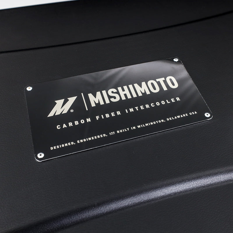 Mishimoto Universal Carbon Fiber Intercooler - Matte Tanks - 525mm Silver Core - S-Flow - C V-Band