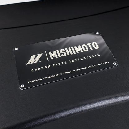 Mishimoto Universal Carbon Fiber Intercooler - Gloss Tanks - 450mm Gold Core - S-Flow - BL V-Band