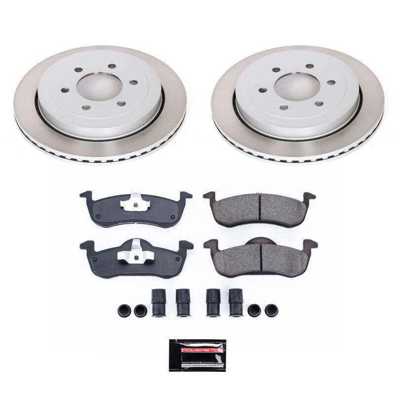 Power Stop 07-17 Lincoln Navigator Rear Semi-Coated Rotor Kit