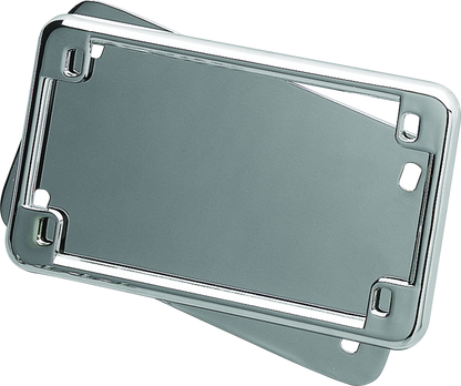 Kuryakyn License Frame & Backing Plate Set 4in X 7in Chrome