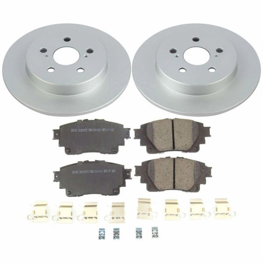 Power Stop 2019 Toyota Corolla Rear Z17 Evolution Geomet Coated Brake Kit