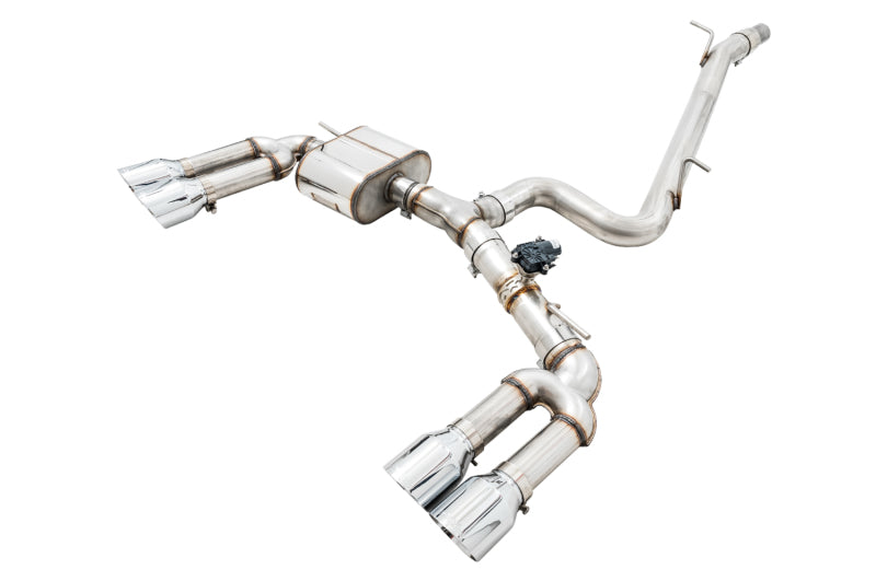 AWE Tuning Audi 8V S3 SwitchPath Exhaust w/Chrome Silver Tips 102mm - Precision R