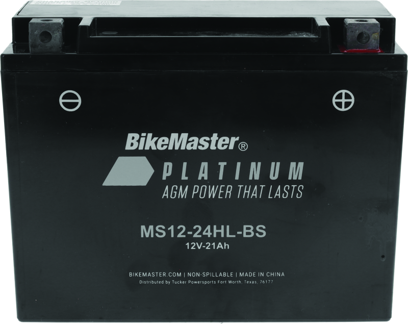 BikeMaster AGM Battery - MS12-24HL-BS