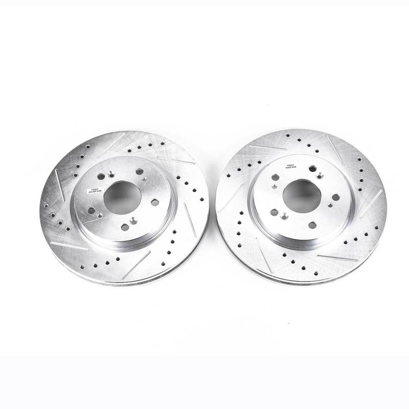 Power Stop 07-12 Acura RDX Front Evolution Drilled & Slotted Rotors - Pair