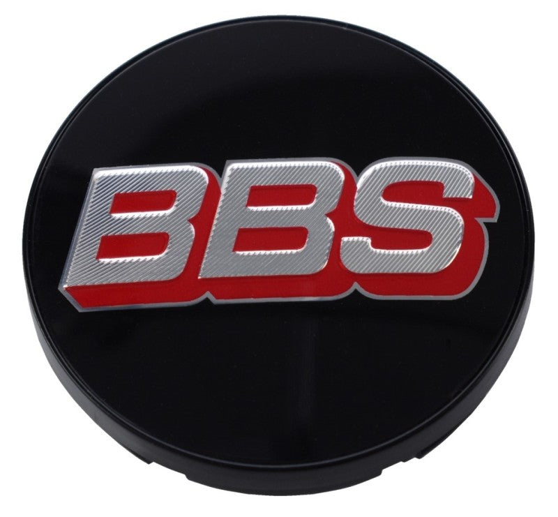 BBS Center Cap 56mm Black/Silver/Red - Precision R