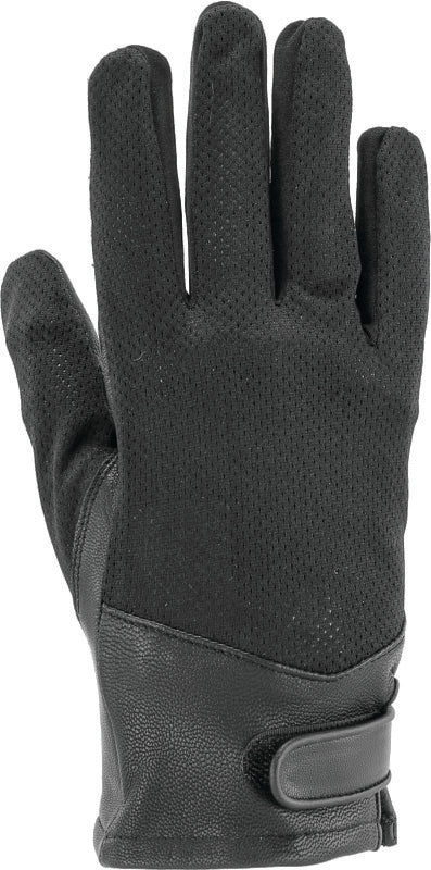 Kuryakyn Leather By River Road Pecos Leather Mesh Gloves Black - Small