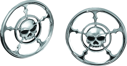 Kuryakyn Zombie Speaker Grills Chrome