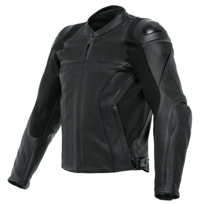 Dainese Racing 4 Leather Jacket Perforated Black/Black/Black Size - 48